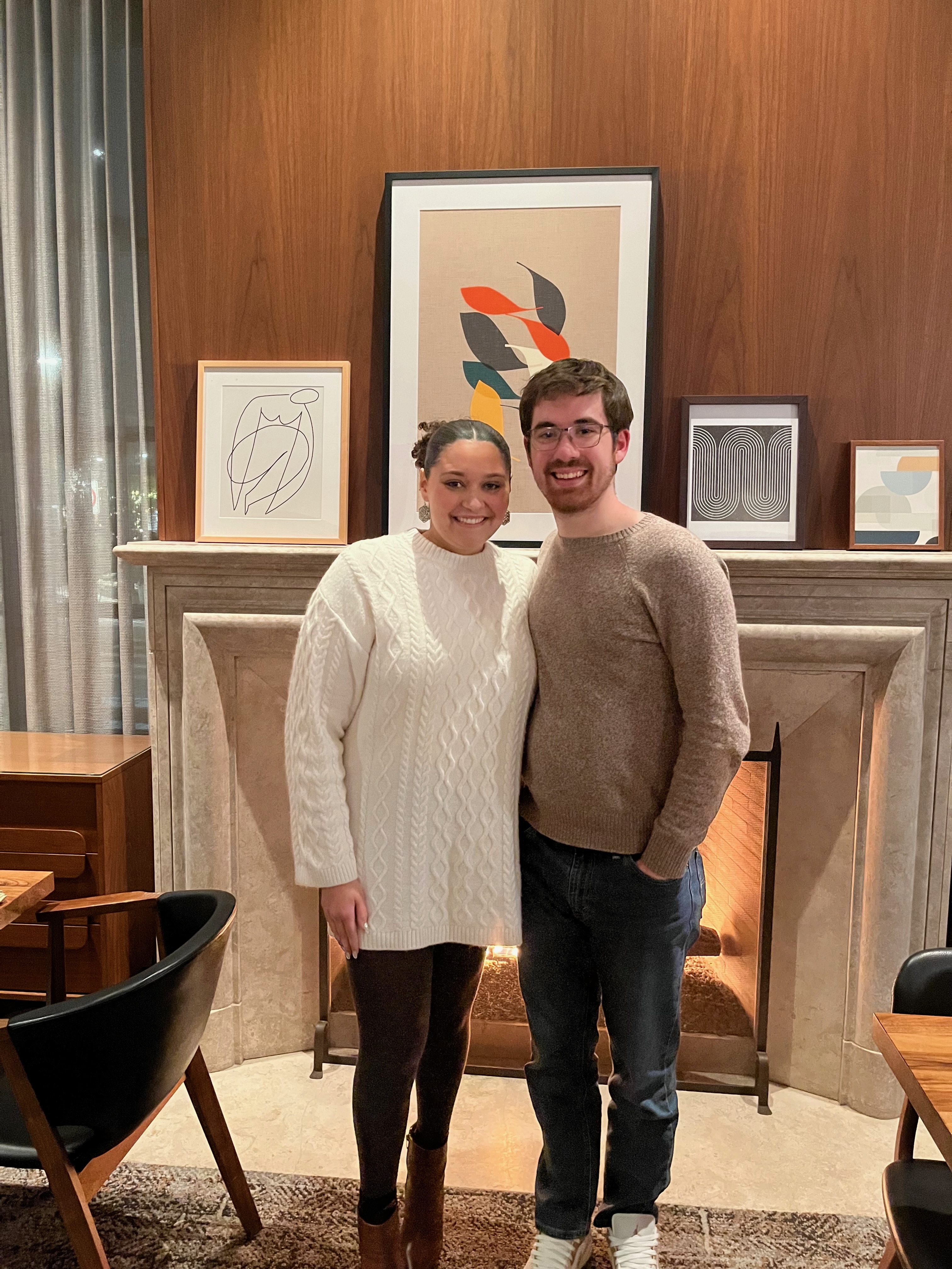 Jonathan and Zoë on their Midland trip